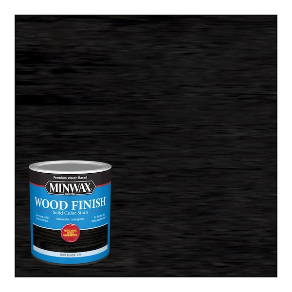 Minwax Minwax Wood Finish Water-Based Solid True Black Water-Based Wood Stain 1 qt 108510000 - main